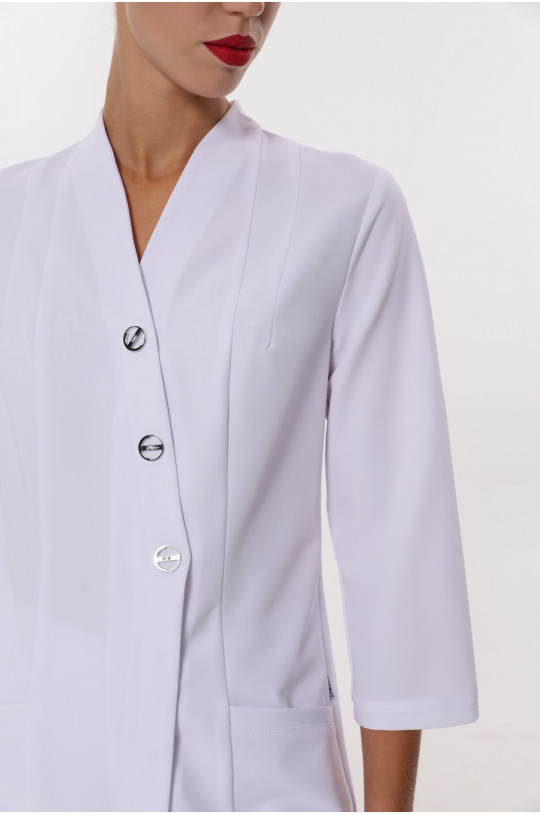 Куртка медицинская женская 7-038 Elit (белый, фредо)