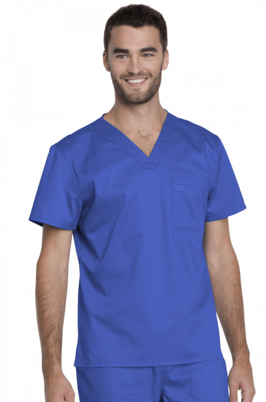 Топ медицинский мужской DICKIES GD 620 (голубой ROY, стрейч)