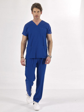 Костюм медицинский мужской CORE-FLEX LYCRA (королевский синий, стрейч)