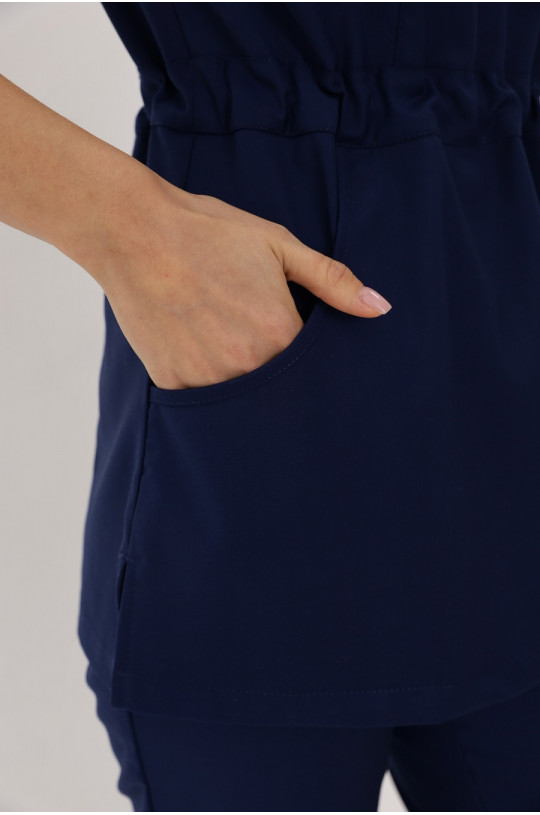 Костюм медицинский женский Е778/Е777 Elit (синий, премиал)